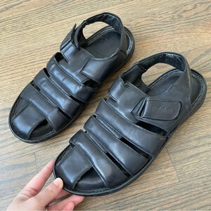Padrinni Men’s genuine leather fisherman summer sandals slingback EU 43